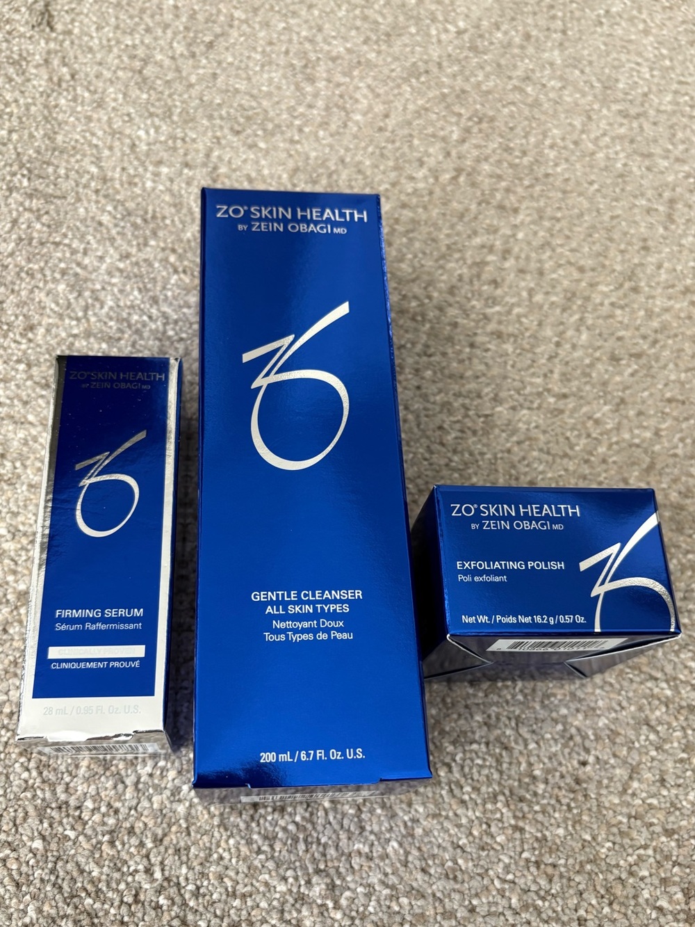NIB ZO Firming Serum, Gentle Cleanser and Exfoliating Polish